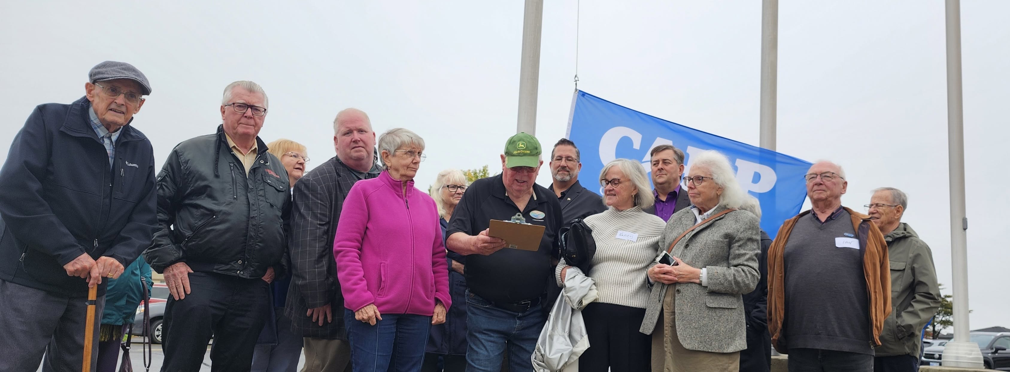 Flag raising and proclamation with Quinte West Mayor Jim Harrison